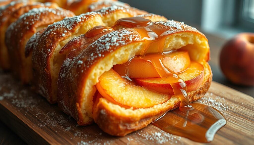 baking peach french toast bread baking peach french toast bread